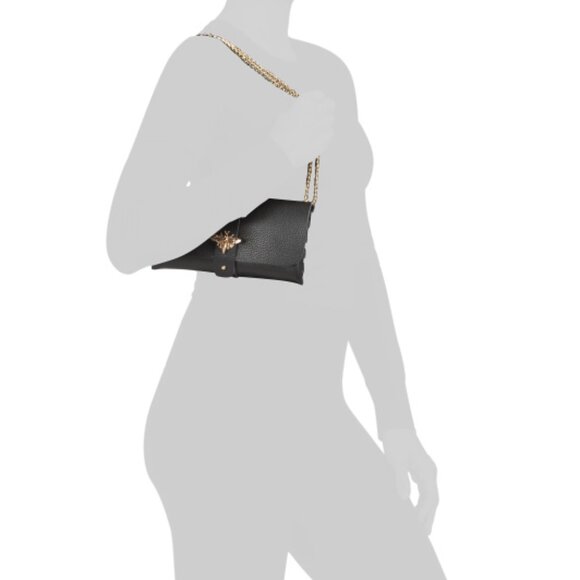 PERSAMAN NEW YORK Made In Italy Leather Bee Crossbody - Picture 2 of 4